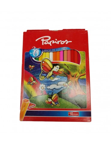 LÀPICES DE COLORES PAPIROS X36 